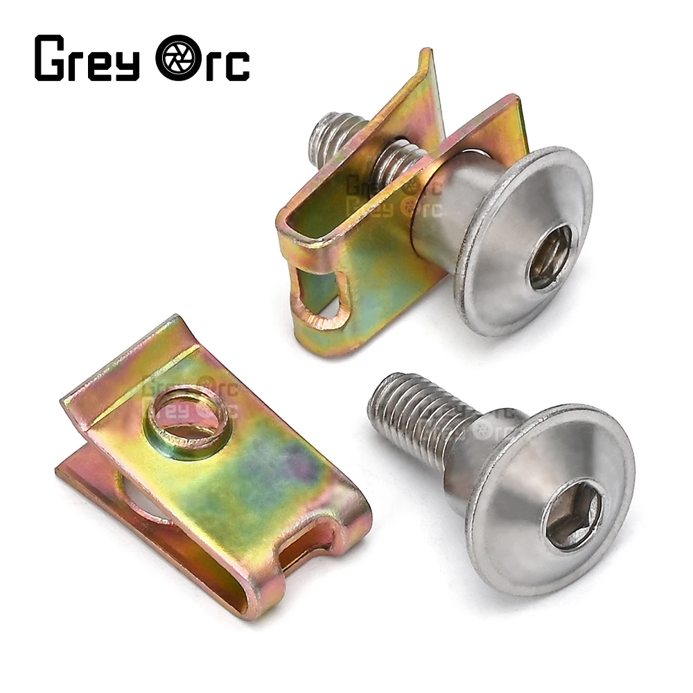 

M5 5mm Motorcycle Scooter Multi-Color Fairing Bolts Fastener Clips Screw Spring Nuts Metal Nuts Bolt Auto Replacement Part