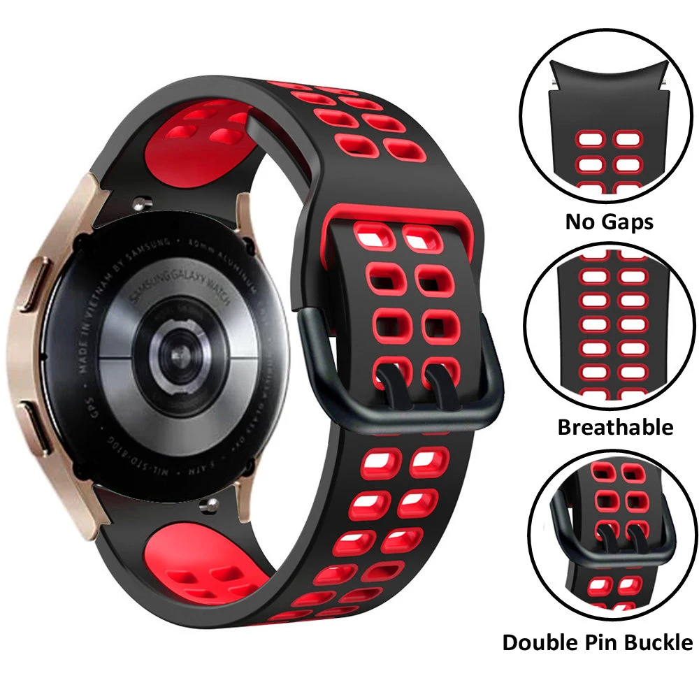 Sport-Silikonarmband für Samsung Galaxy Watch 4/5/pro/3 44 mm 40 mm Classic 46 mm 42 mm Active 2 Band ohne Lücken Galaxy Watch4-Armband