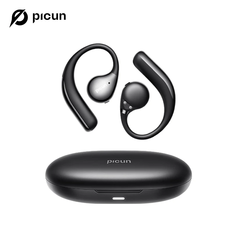

Picun T61 IPX8 Bone Conduction Earphones Open Ear Headphone with Earhooks Bluetooth 6.0 80H Playtime HIFI Sport Swimming Headset
