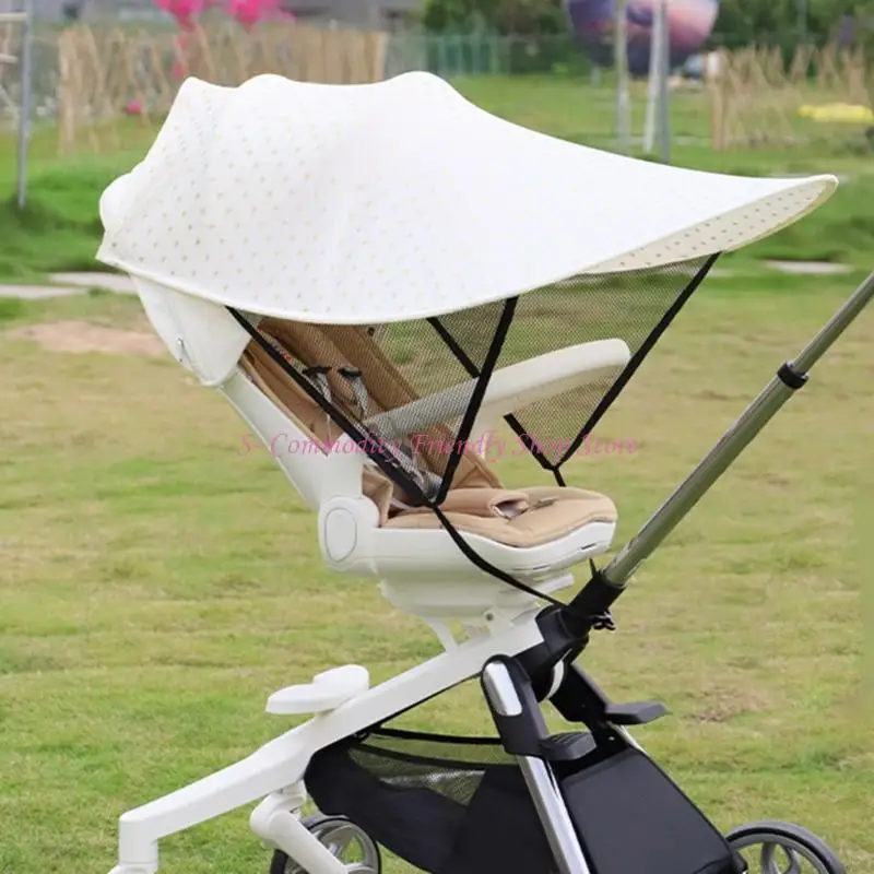 85AE Easy to Use Shade Comfortable Sun Blocker Practical Cover for Safe Stroller Ride
