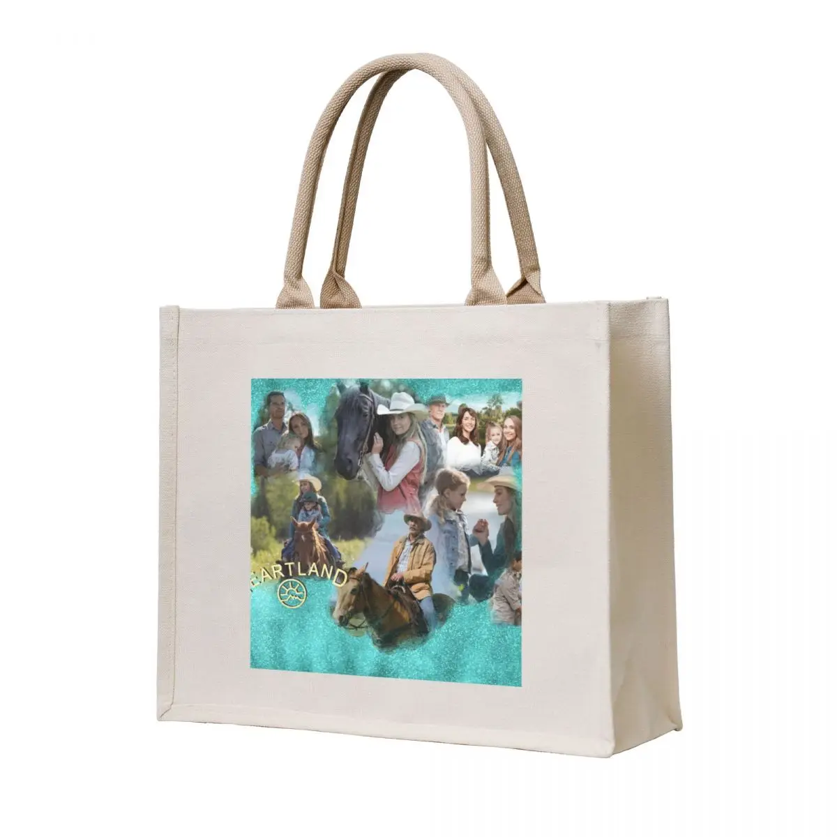 

Heartland glitter wrap Tote Bag ecological bags tote bag men hand bag canvas tote