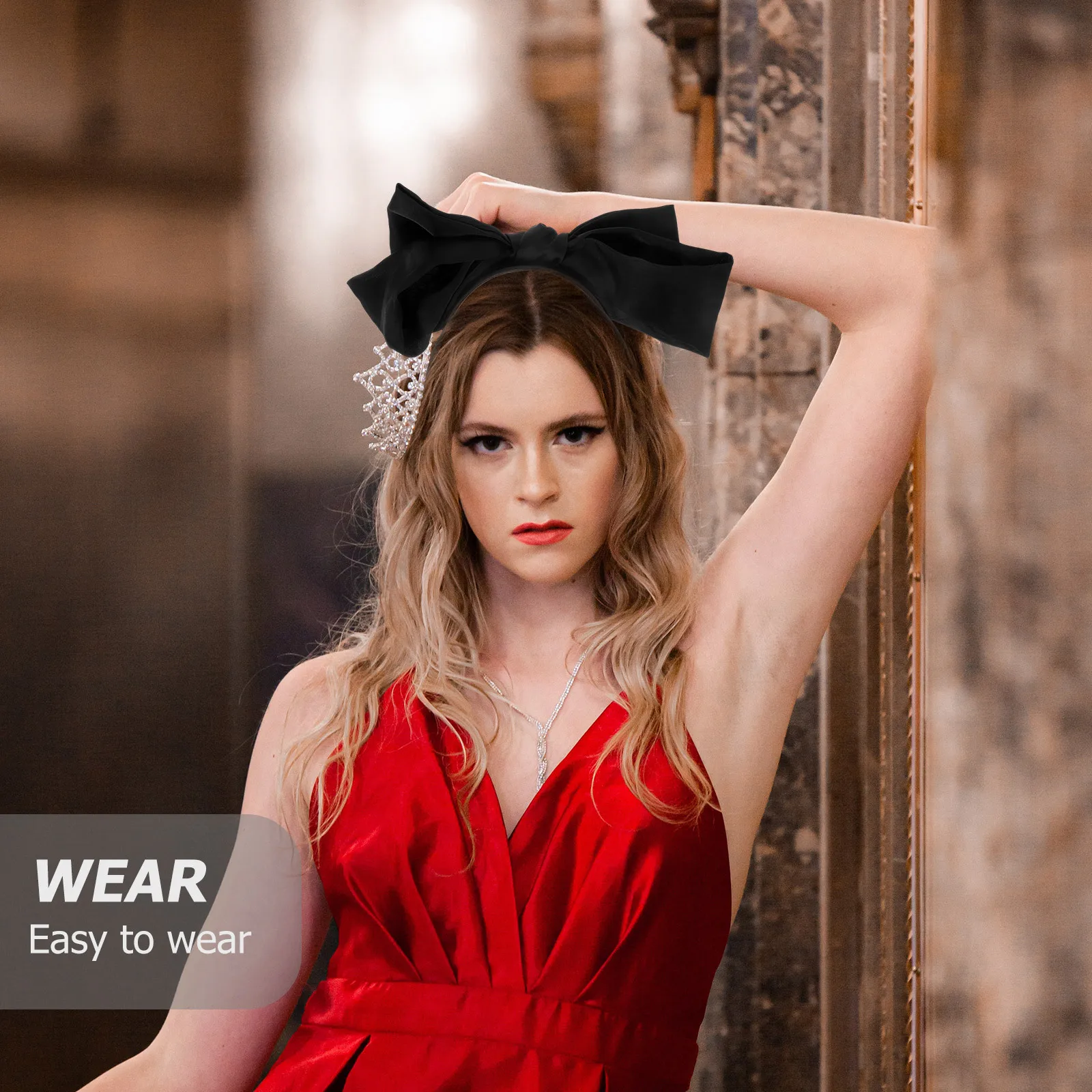 

Large Bow Headband Women Decorative Big Bow Hairband Cute Comfortable Hair Accessories Party Wedding Birthday Cute Headband