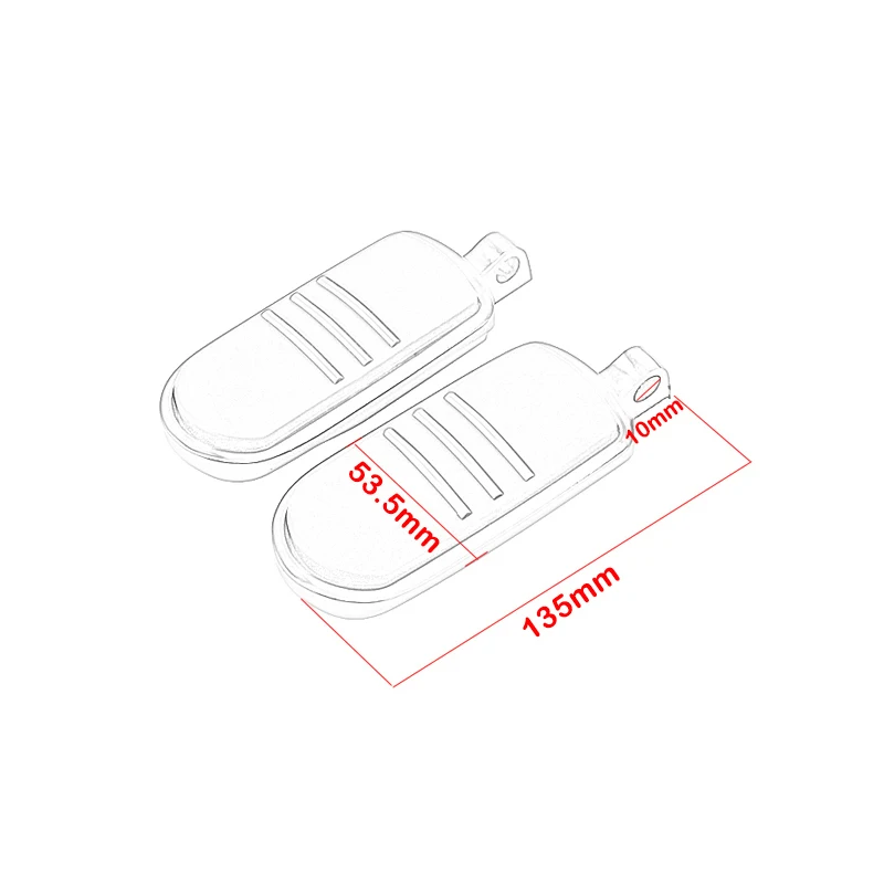 1 Pair Footpeg Motorcycle Passenger Rear Foot Peg Footrest For Harley Sportster Iron Touring Custom Dyna Fat Bob Softail Fat Boy