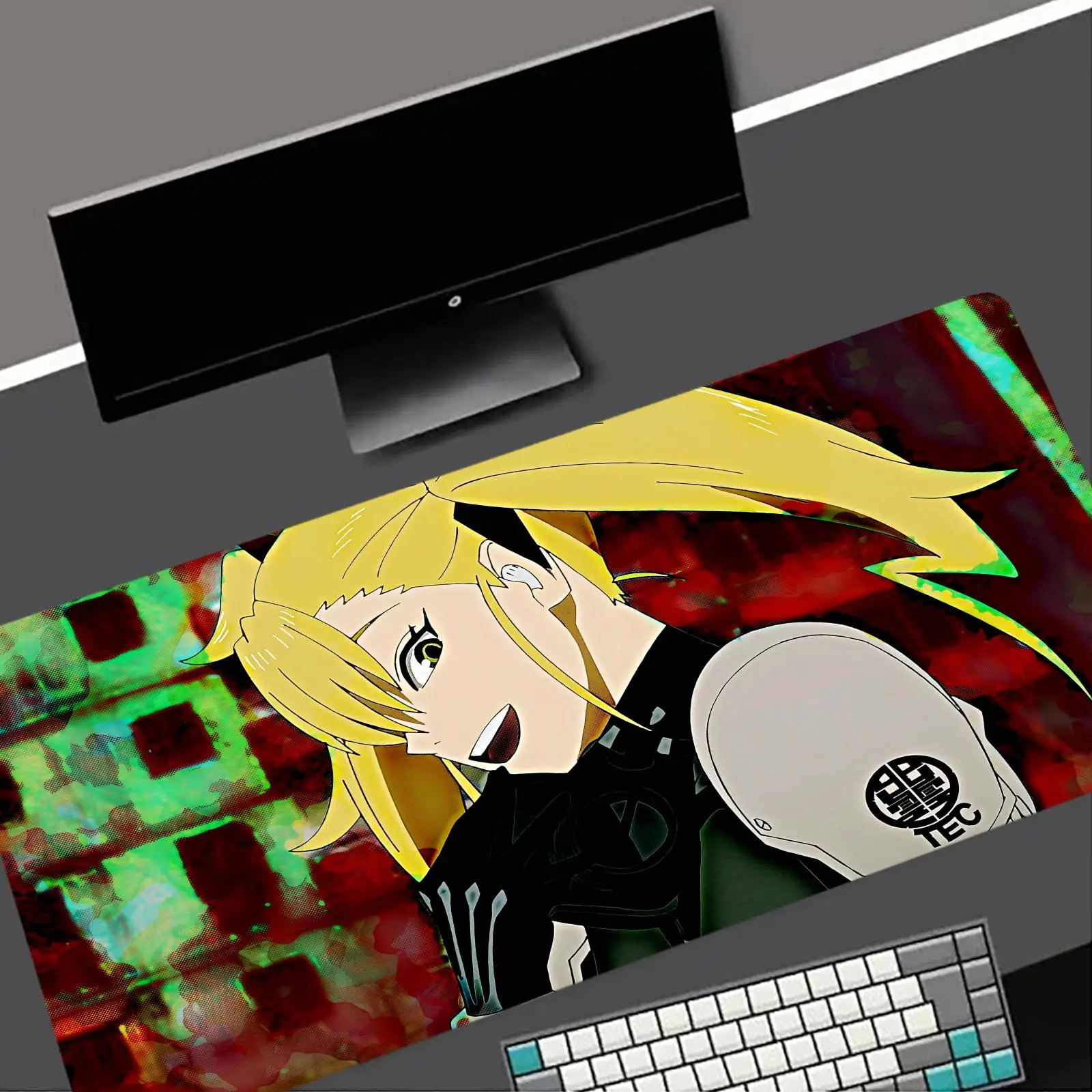 

Кайджу №. 8 новых компьютерных ковриков для мыши XXL, настольные коврики из натурального каучука, противоскользящие, для офиса и игр