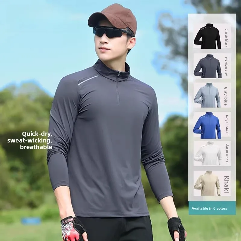 

Мужская теплая футболка с длинным рукавом для фитнеса, быстросохнущая, дышащая, для бега и велоспорта, на флисовой подкладке, весна-осень, новинка