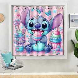 Kids Stitch Curtain Lilo & Stitch Anime Cartoon Curtain Children Girls Boys Gifts Bedroom Living Room Decoration Shading Fabric