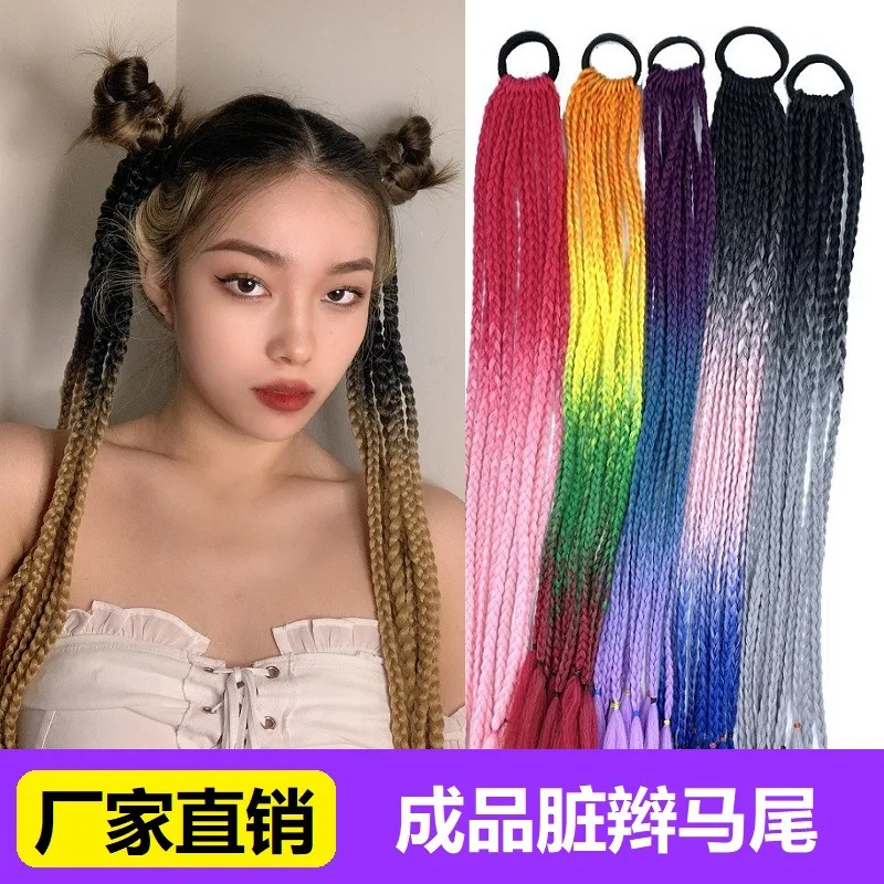 Factory Direct Sale Dreadlocks Small Braids Hair Bands Ponytail Wig Braids Hair Bands Style Dreadlocks Ponytail