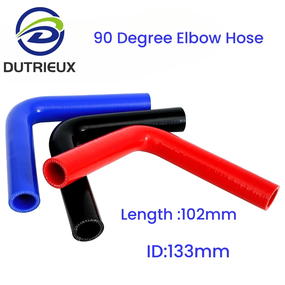 

5.24" ID133mm 90 Degree Elbow General Silicone Coolant Intercooler Pipe Tube Hose 3Ply 11 Colors