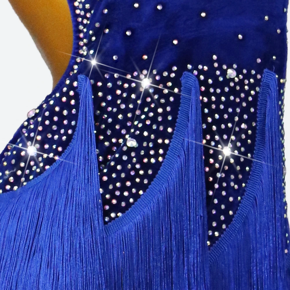 

2026 Latin Dance Skirt Womens Samba Costume American Prom Ballroom Clothes Girls Sports Suit Female Practice Party Parties Dress