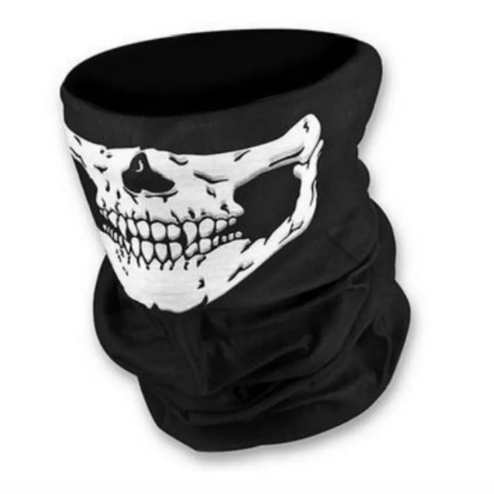 Multi-functional Cosplay Skull Bandana Helmet Camping Halloween Neck Face Mask Paintball Ski Sport Headband Hiking Scarves