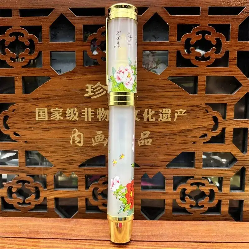 Creative Interior Painting Ballpoint Pen, Handmade Inner Painting Gift Pen