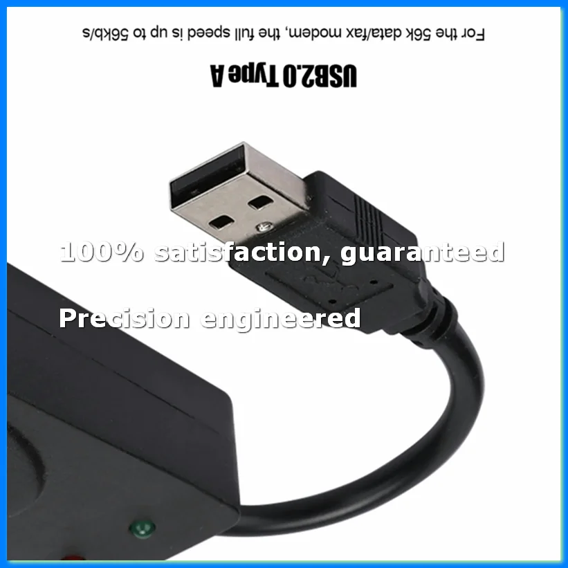 Fax Modem, USB2.0 56K External Modem Driver,Plug and Play USB Modem,Standard and Expanded At Instruction(Single Port)-A44I