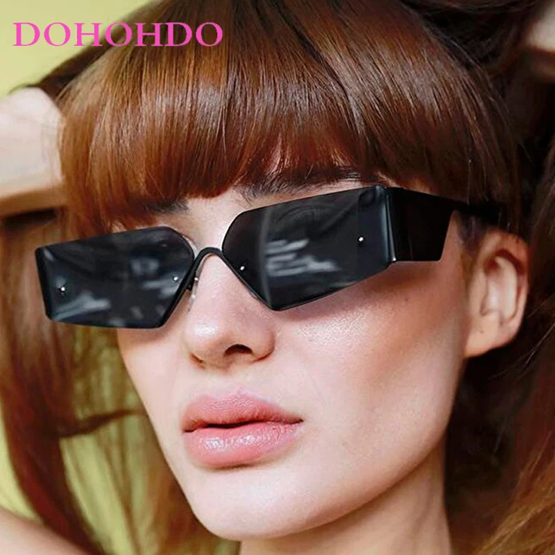 

DOHOHDO Retro Geometry Sunglasses Women Luxury Sun Glasses UV400 Ladies Men 2000'S Fashion Y2k Punk Eyewear Shades Oculos De Sol