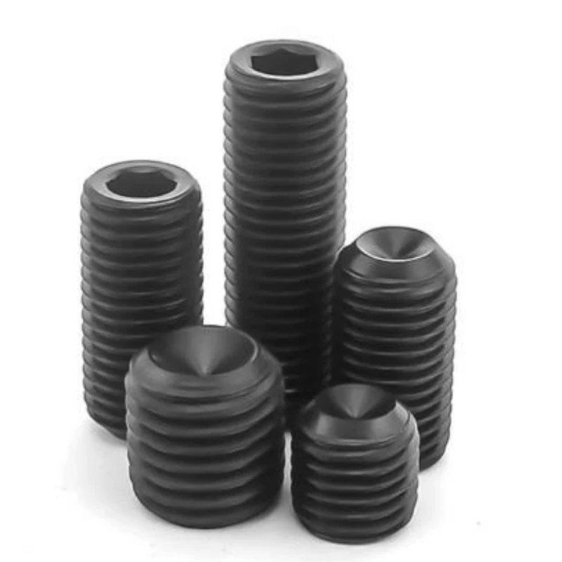 UNC/UNF 4#-40 5#-40 6#-32 8#-32 To 1/2-13 304 Stainless 12.9 Black Steel Hex Hexagon Socket Allen Cup Point Grub Bolt Set Screw
