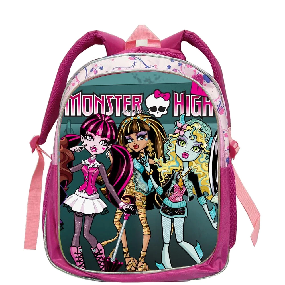 Monster High Cartoon Baby Boys zaini piccoli stampa Hero Spiderman Kids School Bags per bambini zainetto