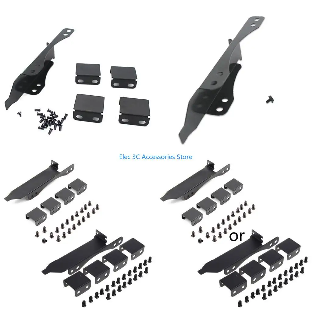 Y51A 9/12cm 3Fan Computer Mount Rack PCI Slot Bracket Computer Radiator Stand Holder