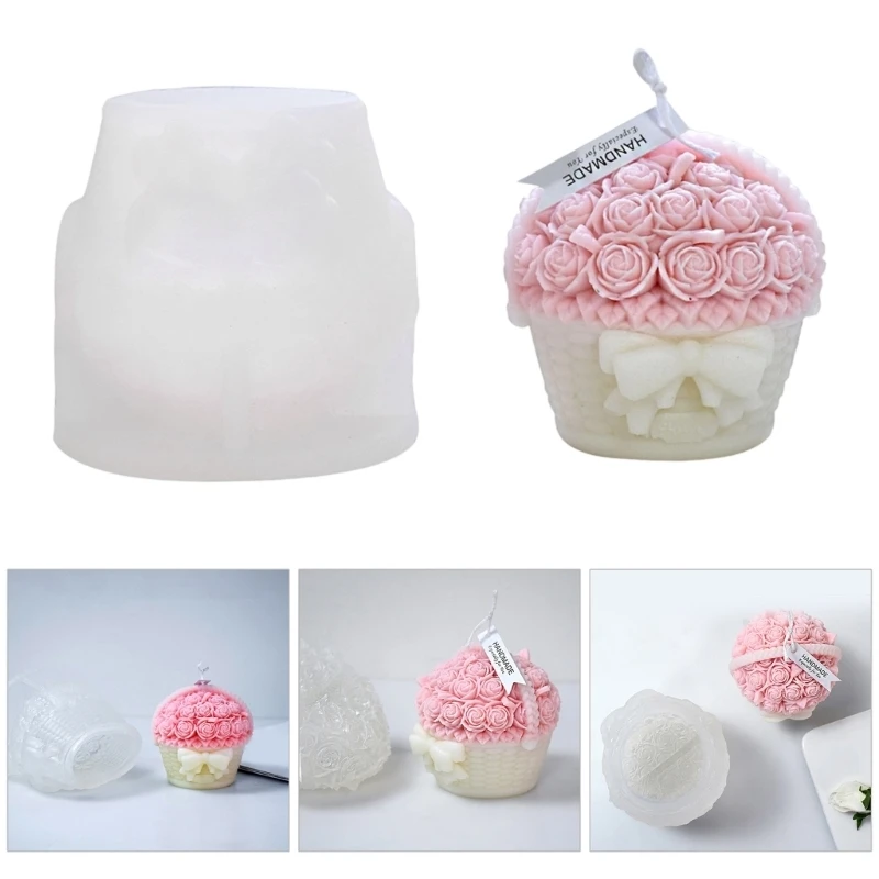 

Silicone 3D Flower Basket Mold for 3D Handmade Wedding Decoration Mould