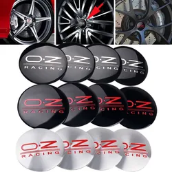 4PCS/LOT 56MM 3D Car Wheel Center Wheel Hub Cap Auto Refit Sticker Decoration Accessories Case For OZ Racing Car Styling