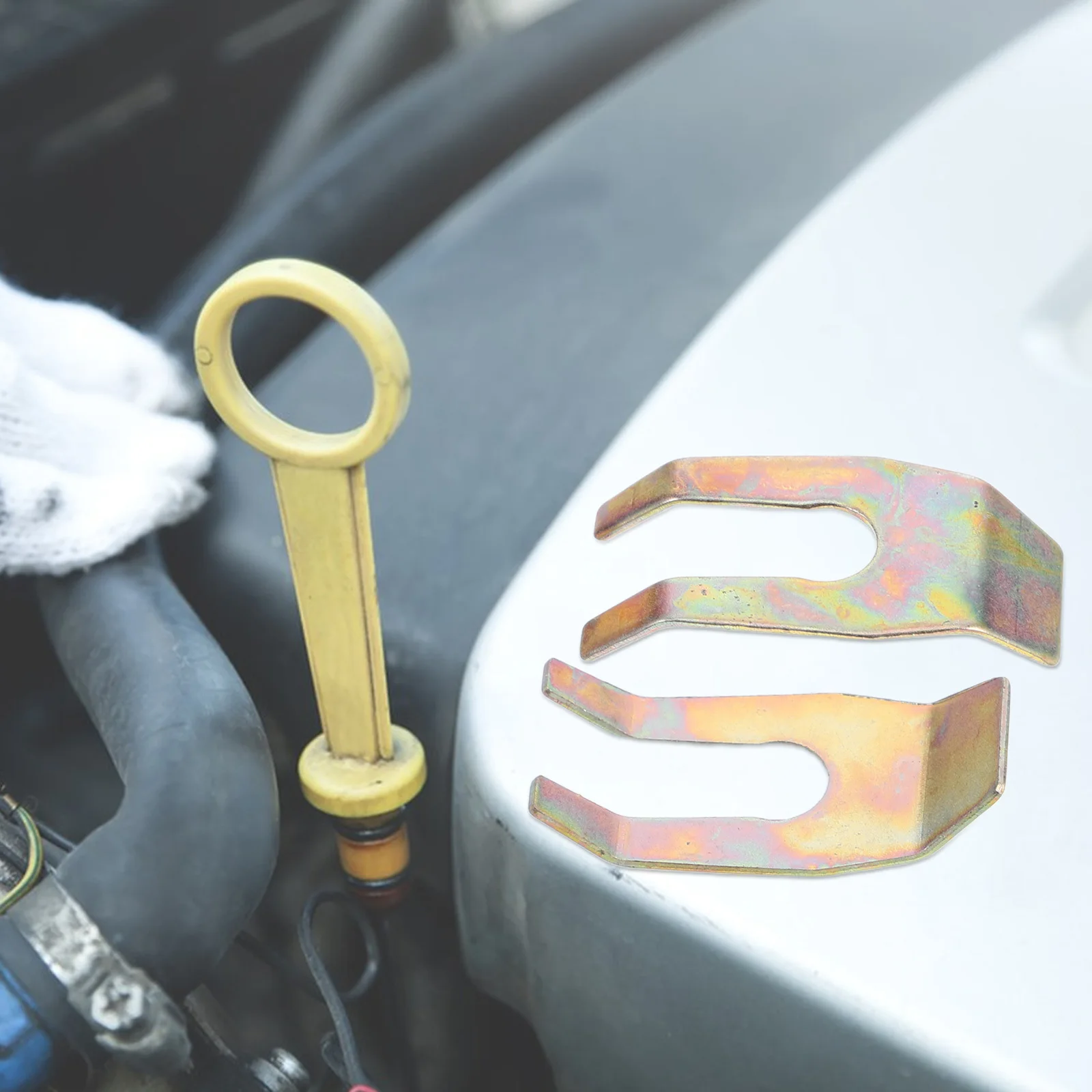 

5Pcs Automotive Brake Line Hose Clamps U Shaped Metal Clips Car Brake Hose Retainer Cable Clamp Replacement for Vehicle