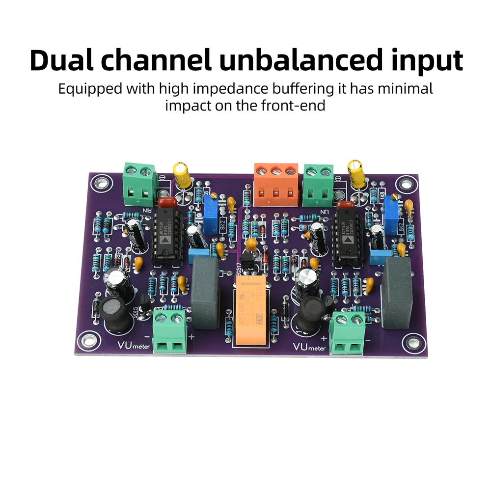 Professionelles Zweikanal-VU-Meter-Steuerungsboard mit 60dB Dynamikbereich und Überspannungsschutz für Audiogeräte – Detail 3