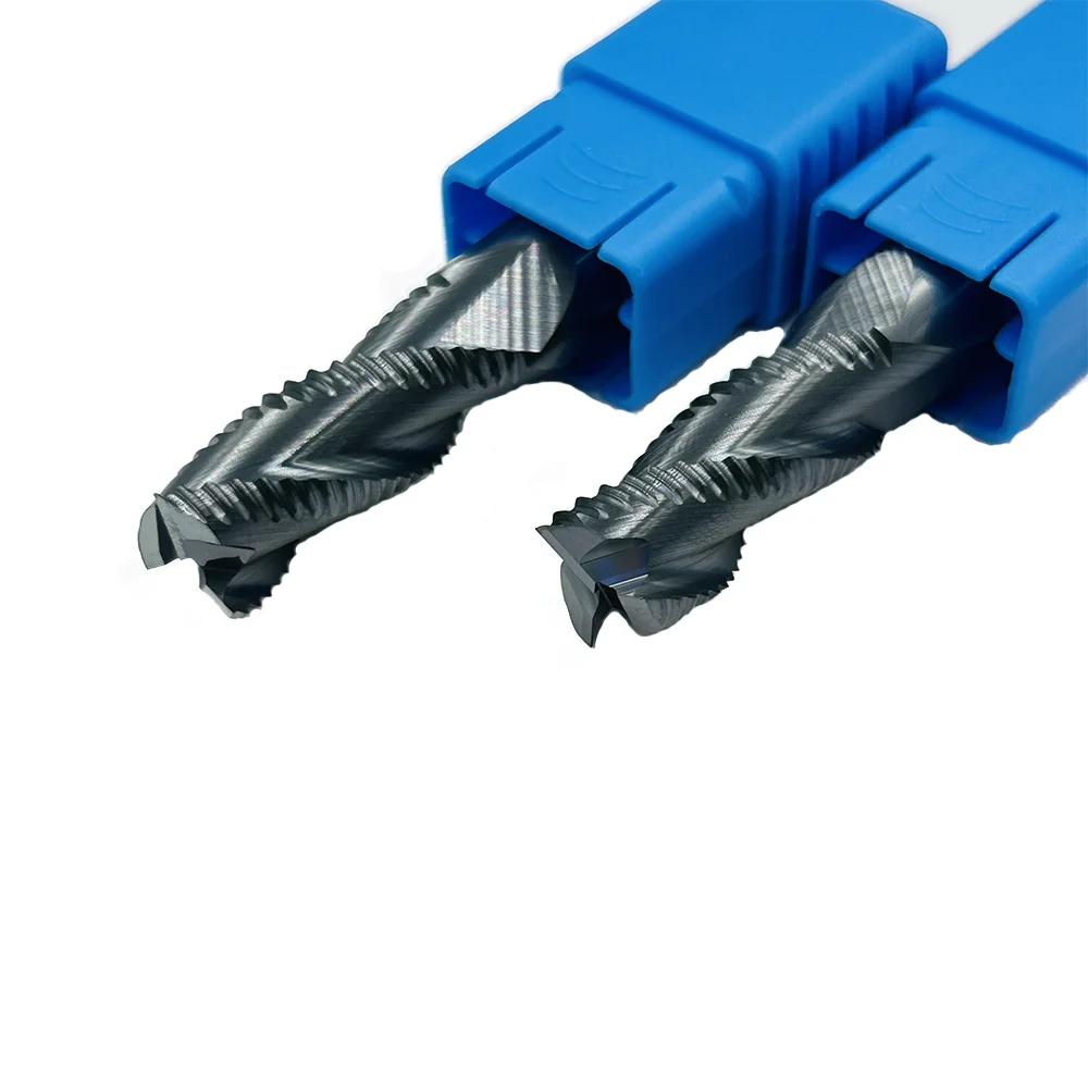 HRC45   D4-D12mm Alloy Coating  Solide Carbide Roughing End Mills CNC router bits milling cutter