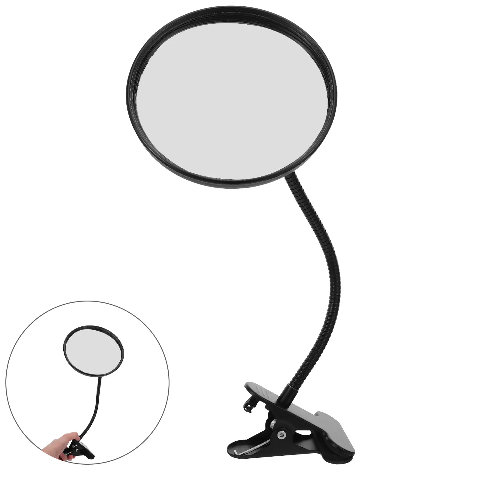 Wide Angle Clip-On Security Mirror 16cm for Supermarket, Warehouse, Office, School & Retail Store Surveillance