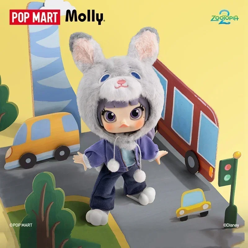 

POPMART MOLLY ZOOTOPIA 2 Series Kawaii Anime Blind Box Action Figures Surprise Mystery Dolls for Girls Gift