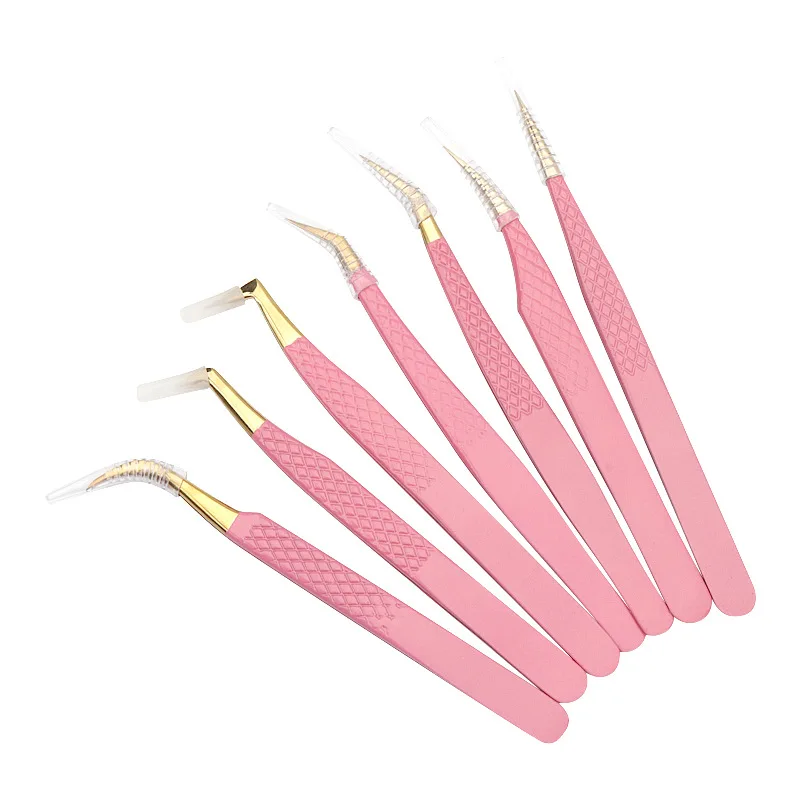 Eyelash Extension Tweezers High Quality Anti-Static Stainless Steel Tweezers Set Stainless Steel superhard Tweezers