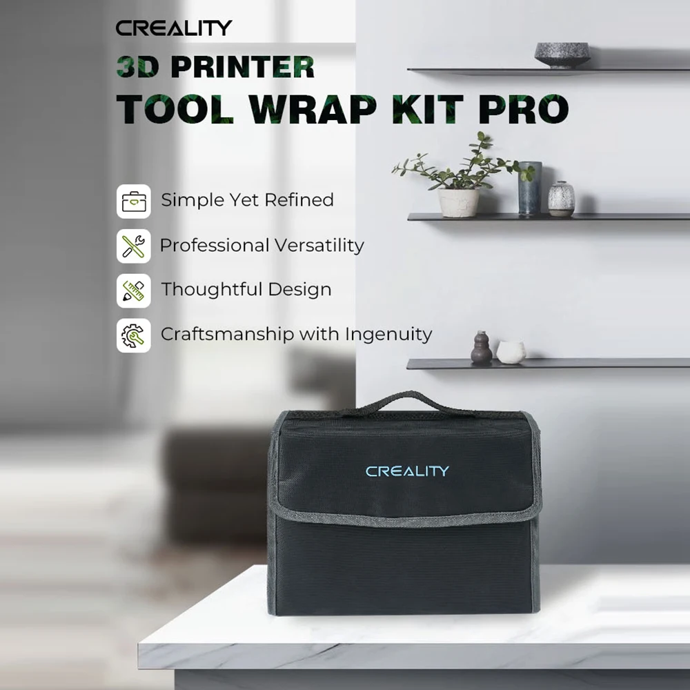 【New】Creality 3D Printer Tool Wrap Kit Pro 3D Printing Model Cleaning/Cutting Tools for Creality and All FDM 3D PrinterS