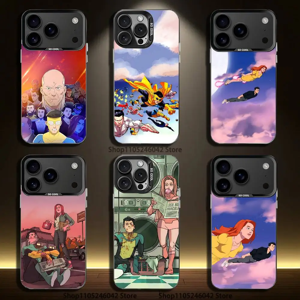 

I-Invincible Season 2 Atom Eve For iPhone 17,16,15,14,13,12,11,Mini,Pro,E,SE4,XS,MAX Black Shockproof Candy Matte Cover