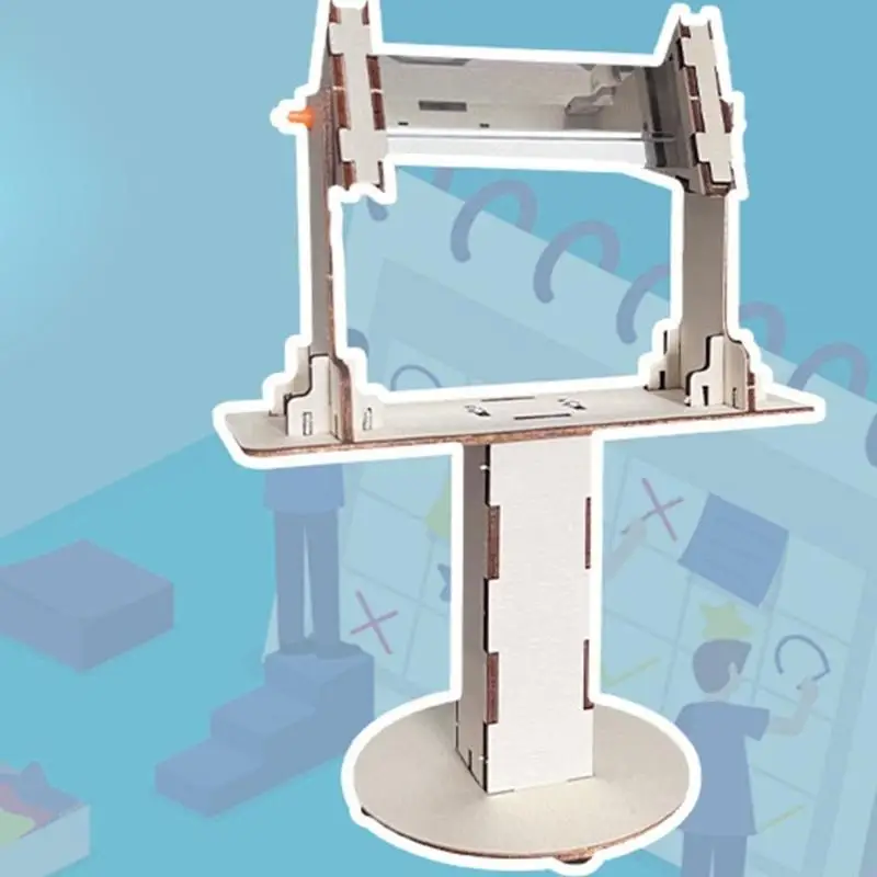 STEAM Science Experiment Set Hands on Assembly Wooden Educational Toy Physics Learning Tool for Children Students F19E