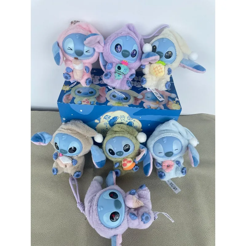 2025 Nowa Seria Disney Stitch Blind Box Przytulanka do Spania i Jedzenia, Pluszowa Zabawka, Zawieszka, Urocze Dekoracje dla Dzieci i Dorosłych, Prezent
