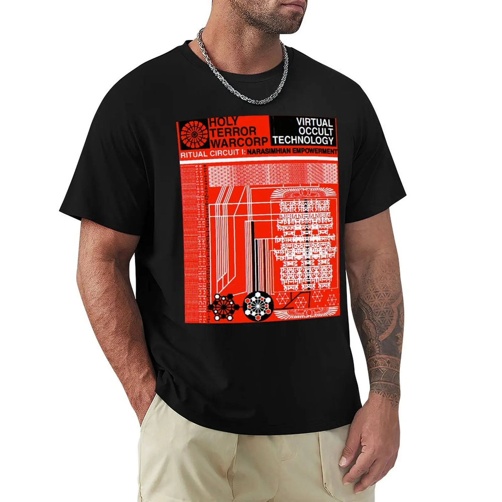 

VOT Ritual Circuit 1 T-Shirt graphic tee shirt blacks korean fashion Man t-shirt Men's t shirts