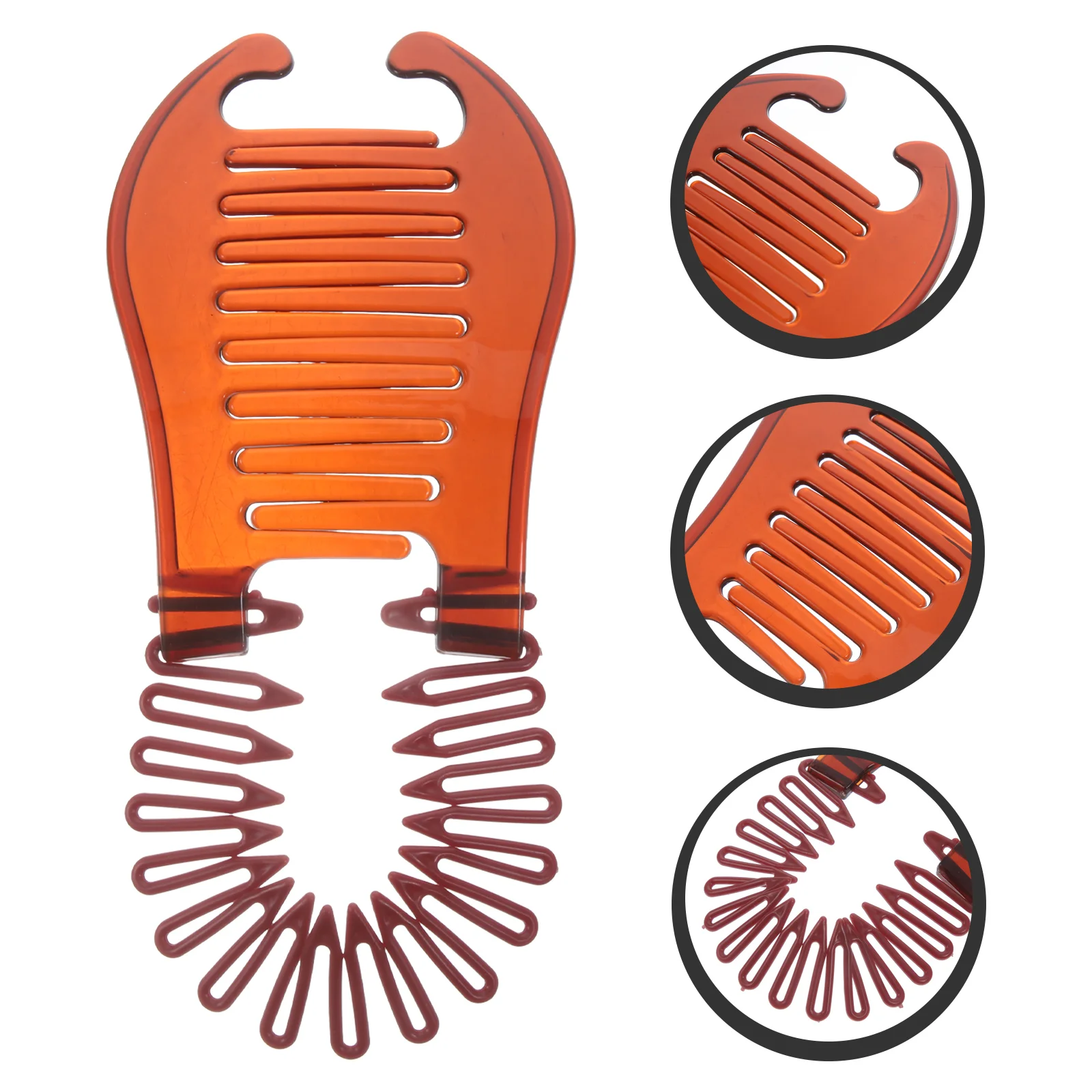 

4 Pcs Braiding Tool Hair Highlighting Kit Hot Comb Banana Clip Clips Accessories for Girls Dense