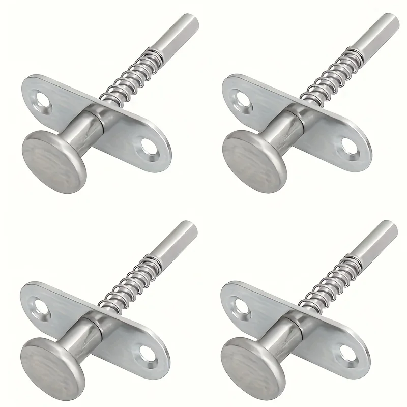 4pcs Spring Loaded Latch Pin Durable Multifunctional Replacement Hardware Steel Plunger for Small Bed Window Screen Supplies