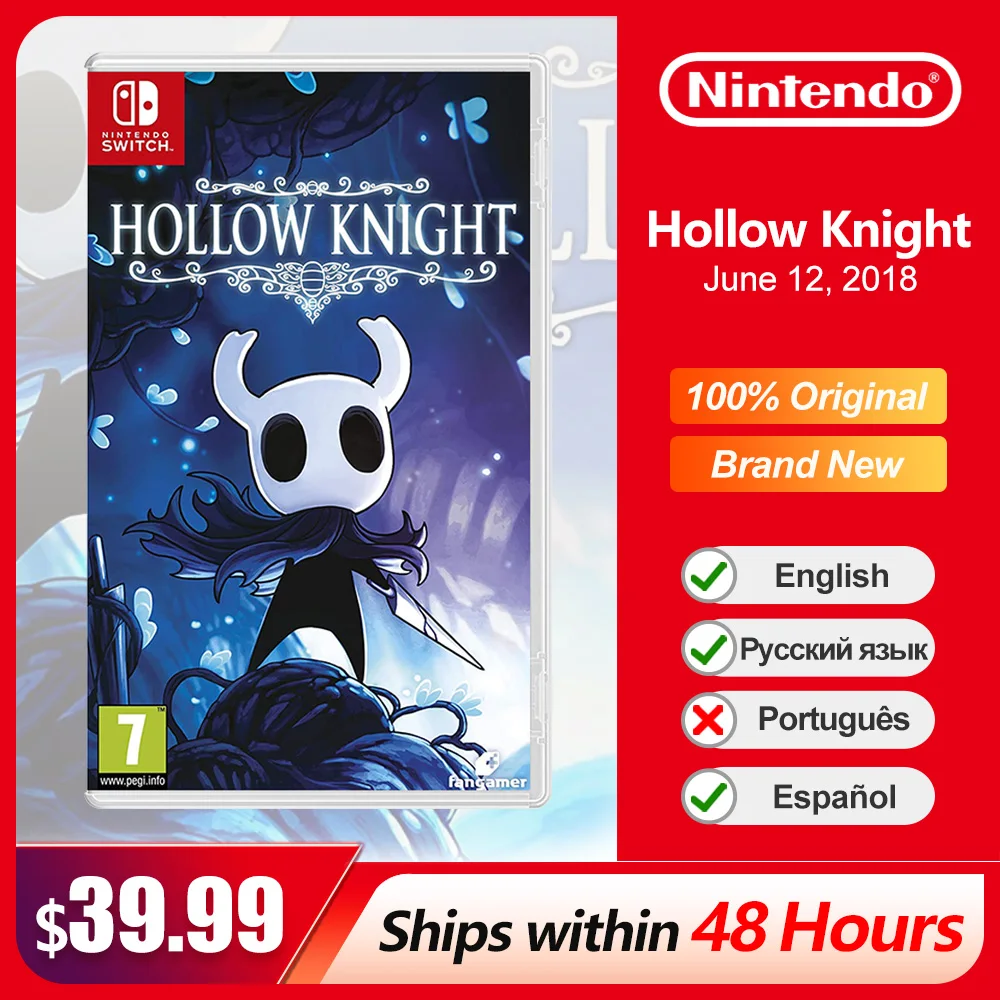 Hollow Knight Nintendo Switch Game Deals 100% Official Original Physical Game Card Action Adventure Genre for Switch OLED Lite