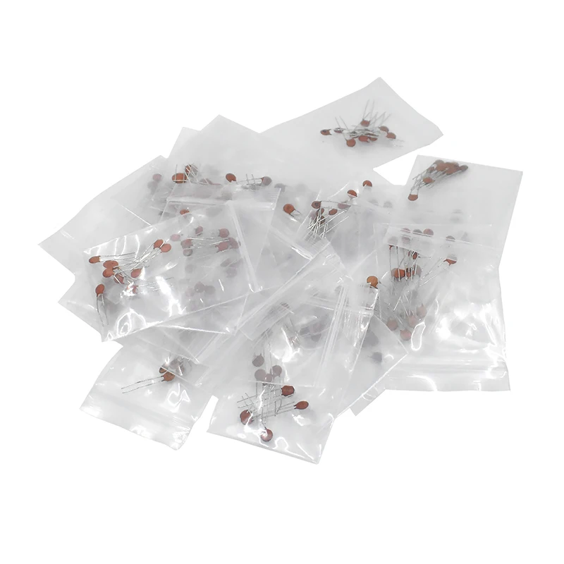 300pcs/lot Ceramic capacitor set pack 2PF-0.1UF 30 values*10pcs Electronic Components Package capacitor Assorted Kit samples Diy