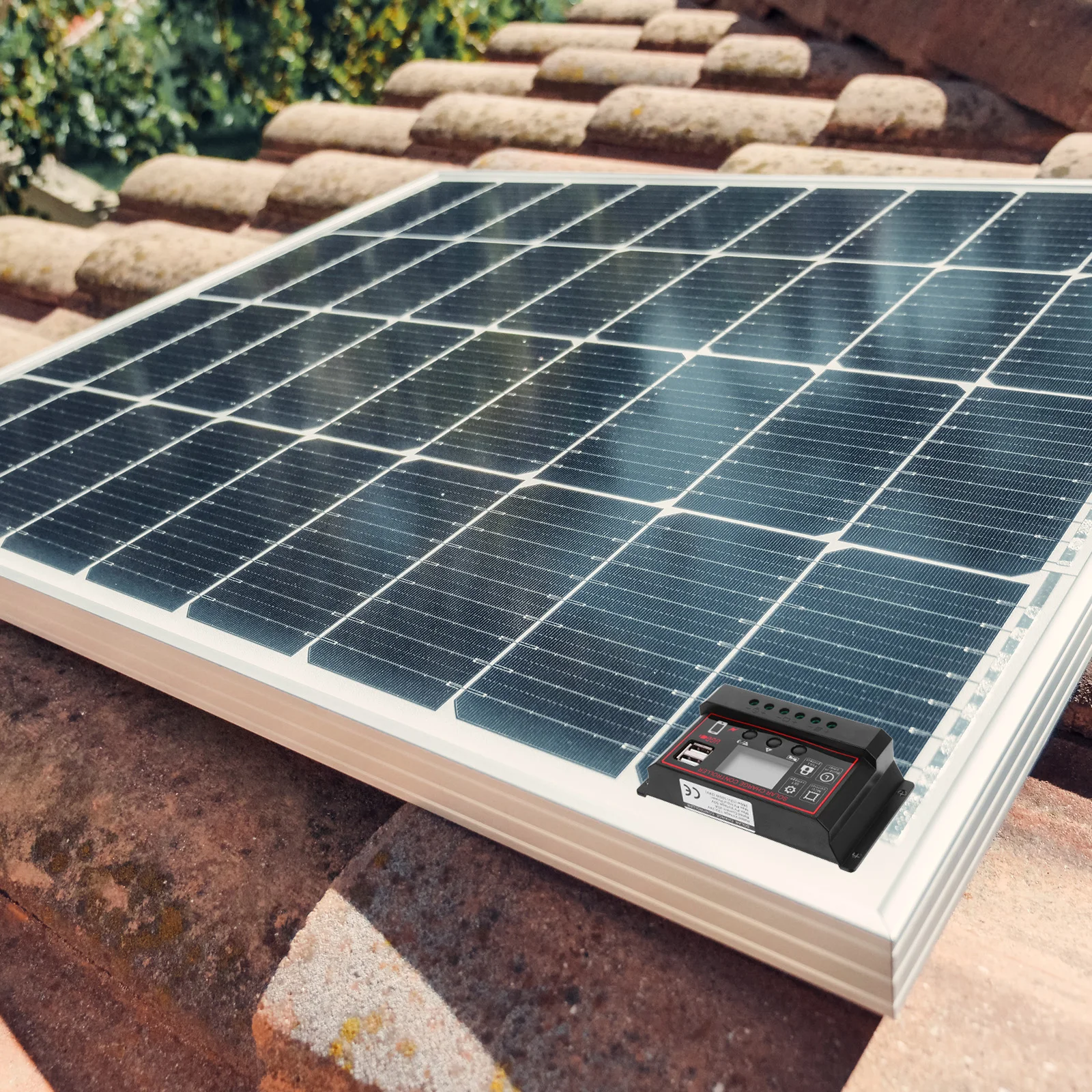 

Solar Charge Controller 30A LCD Display PWM Charging Management Over Current Protection Solar Panel Regulator 12V Dual Anti