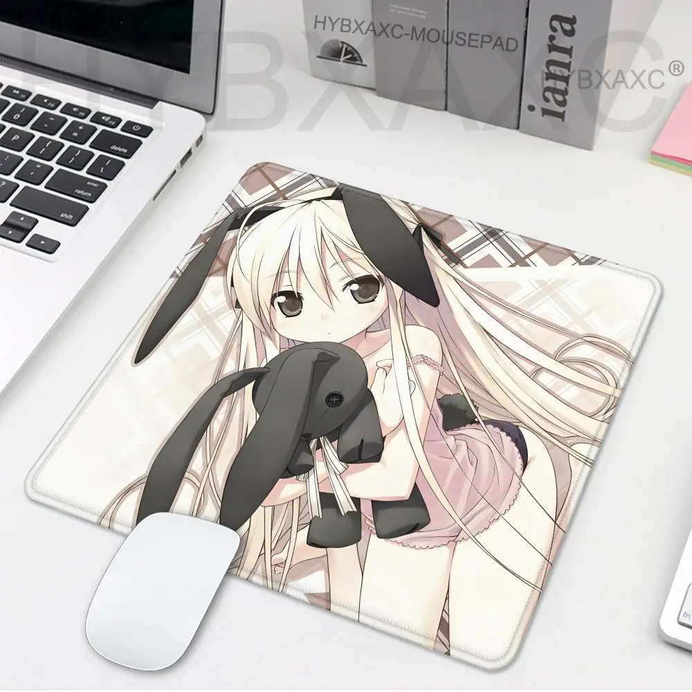 

Yosuga No Sora Mousepad Small LockEdge Mouse Pad For Gamers Computer Desk Pad Rectangular Anti-slip Rubber