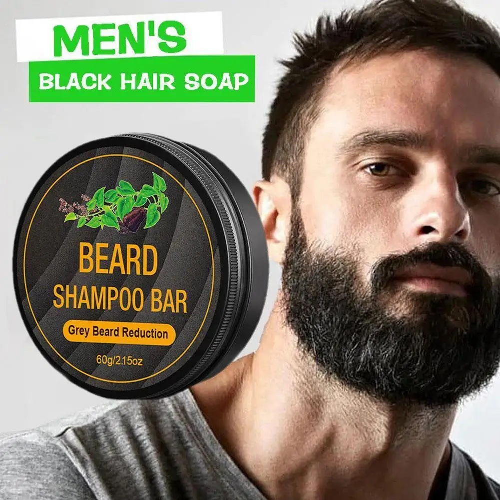 Shampoing à la barre pour assombrissement de la barbe, couverture des cheveux gris Fallopia, enlever les cheveux, Regina, assombrissant, noir, blanc, gris, K1E3