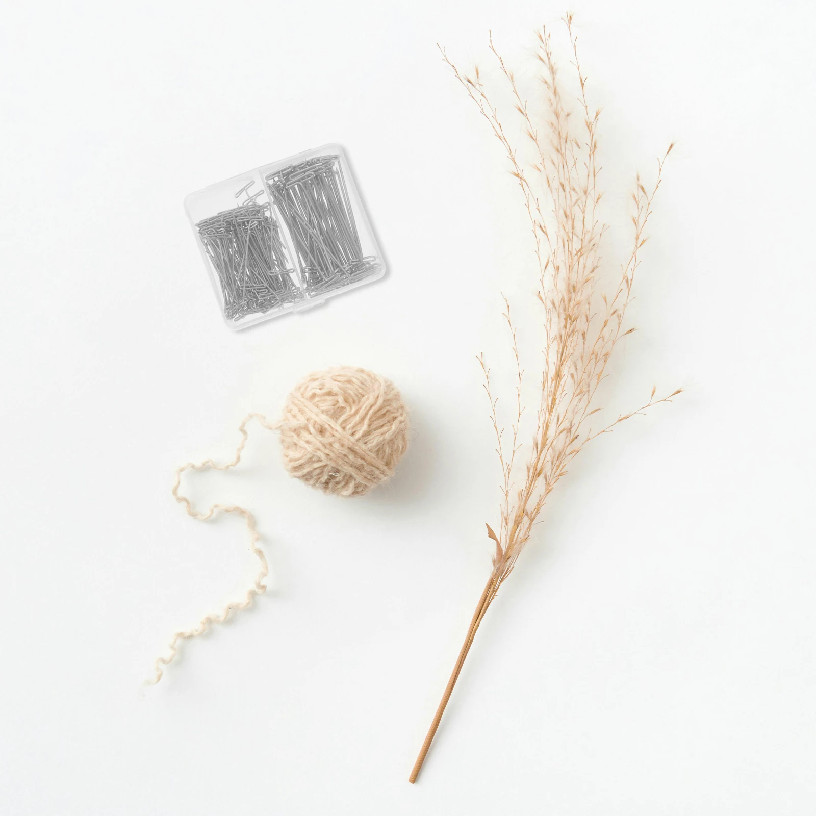 

150Pcs Metal T Pins Stainless Steel Blocking Knitting Wigs Crafts Tshaped Head Wearresistant Easy Removal Storage