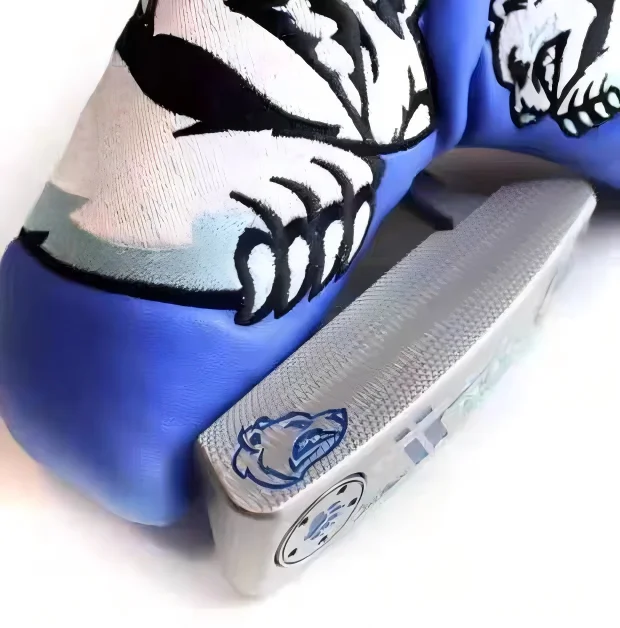 Golf Putter Limited Edition Jungle Bear Putting Trainer, hoogcontrast uitlijningshulpmiddel voor binnen-buitenoefeningen, herenputter