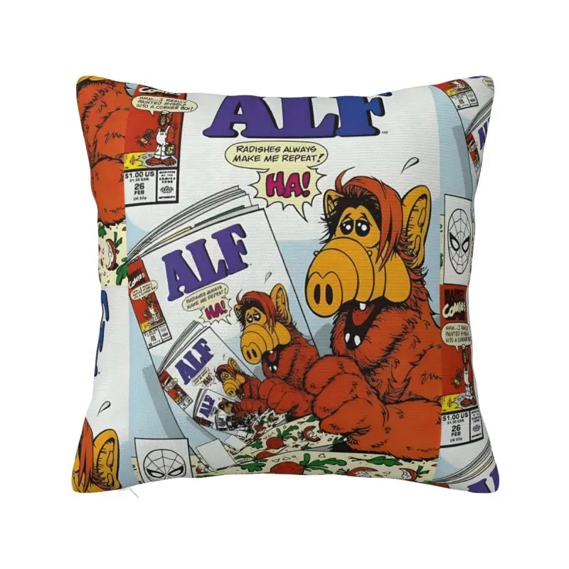 Modern Alien Life Form ALF Cushion Cover 40*40 cm Soft Throw Pillow Case Decoration Bedding Sofa Pillowslip