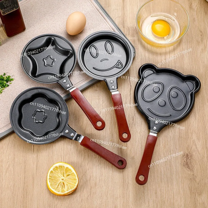 Cartoon Shape Non-stick Pan, Breakfast Animal Omelette Cartoon Pan 12cm Pan, Egg Pan Frying Pan