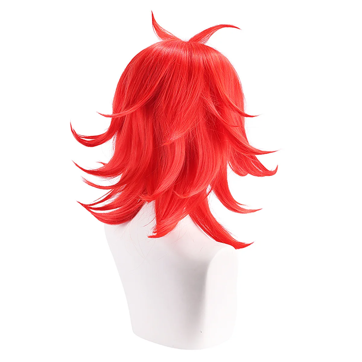 Hazbin Niffty Cosplay perruque cheveux rouge vif Anime Costume perruque de fête