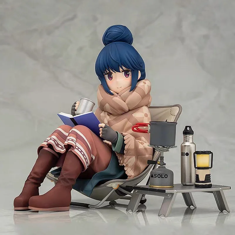 Figura de Anime de Rin Shima, Chica Anime Bidimensional de Yuru Camp, Modelo Coleccionable de PVC, Decoración de Escritorio, Regalo para Fans del Anime