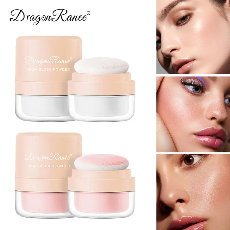 Dragon Ranee Highlighter Pat Powder Full Body Brightening Face Lying Silkworm Pearl Nose Profile Glitter Loose Powder Powder