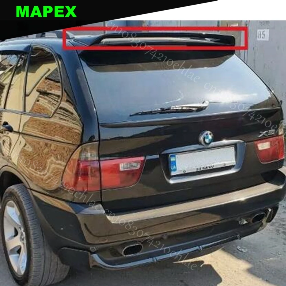 Car Roof Spoiler For BMW X5 E53  Glossy Black Spoiler Tail Trunk Wing Decoration Car Styling