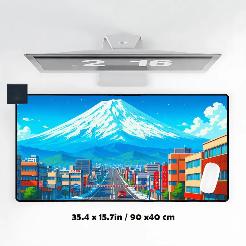 

Fujisan-landschap Bureauonderlegger,antislip Waterdichte Muismat,schattige Speeltafeldecoratie,het Perfecte Cadeau Voor Vrienden