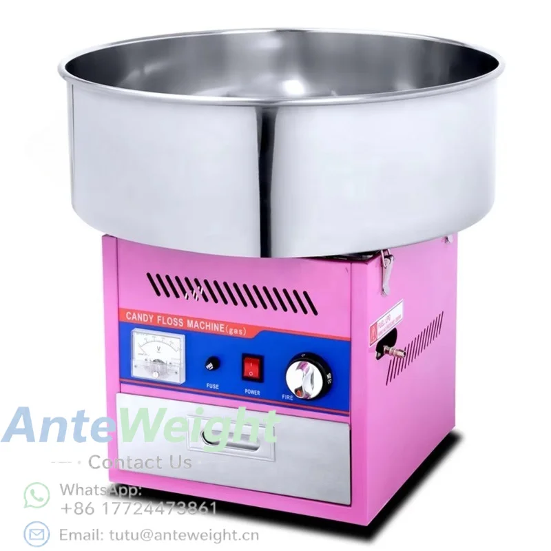 Commercial Cotton Candy Machine Stainless Steel Sugar Floss Maker for Party Shop Carnival